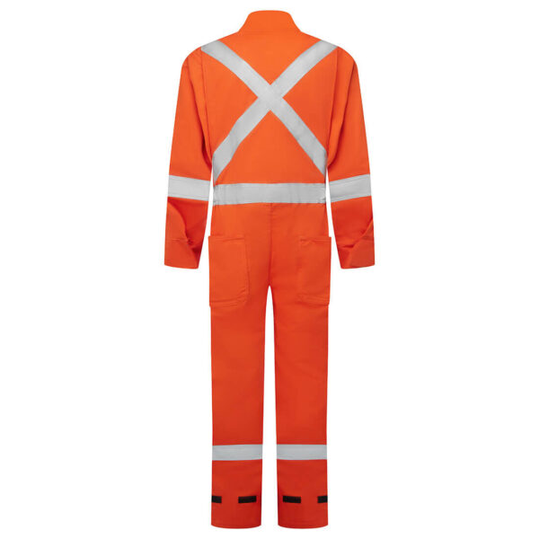IUS409 - Ultrasoft 9oz Deluxe Coverall Orange - Image 3
