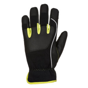 A771 - PW3 Mechanic 540 PU Reinforced Palm Glove Black/Yellow