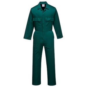 S999 - Euro Work Polycotton Coverall Bottle Green