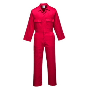 S999 - Euro Work Polycotton Coverall Red