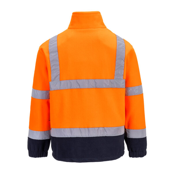 UF301 - Hi-Vis Two Tone Fleece Orange/Navy by Portwest - Image 3