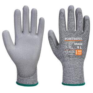 VA622 - Vending MR Cut PU Palm Glove Gray