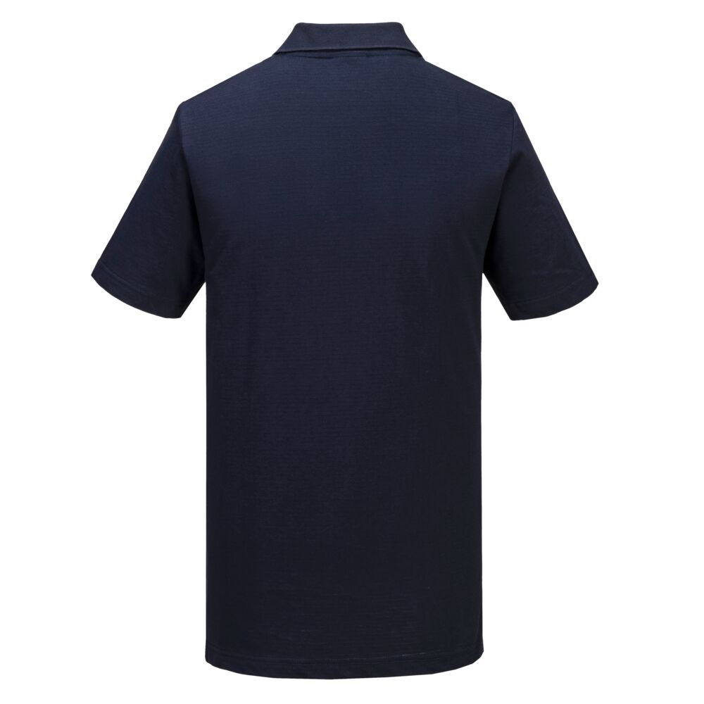 AS21 - Anti-Static ESD Polo Shirt S/S Navy - Image 3