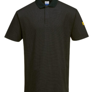 AS21 - Anti-Static ESD Polo Shirt S/S Black