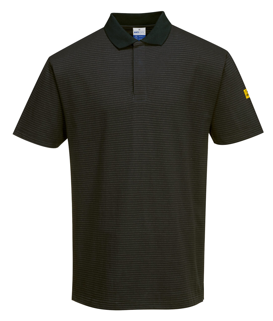 AS21 - Anti-Static ESD Polo Shirt S/S Black