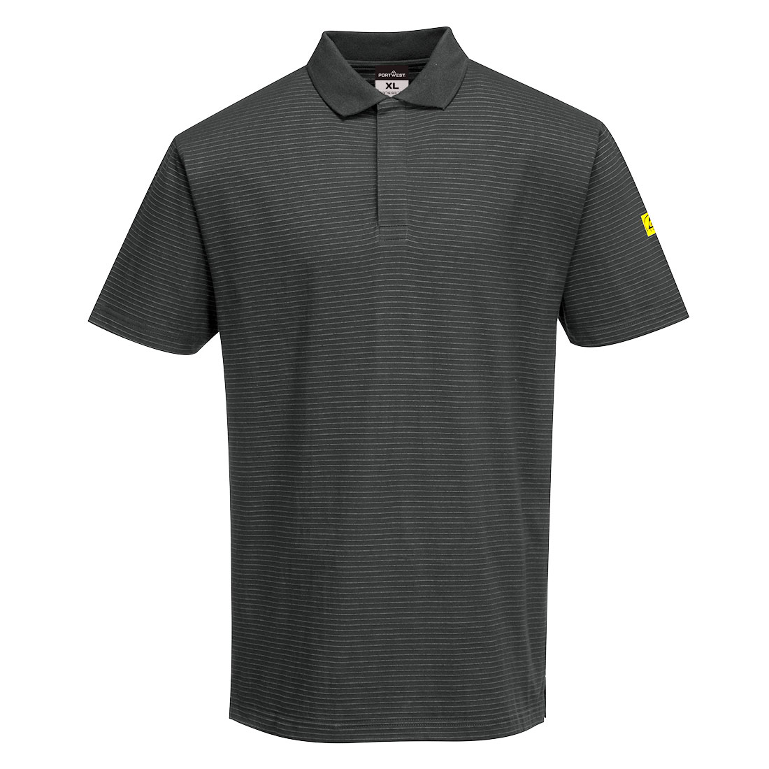 AS21 - Anti-Static ESD Polo Shirt S/S Zoom Gray