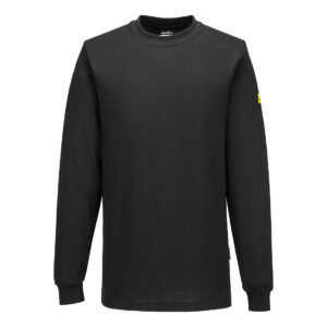 AS22 - Anti-Static ESD T-Shirt L/S Black