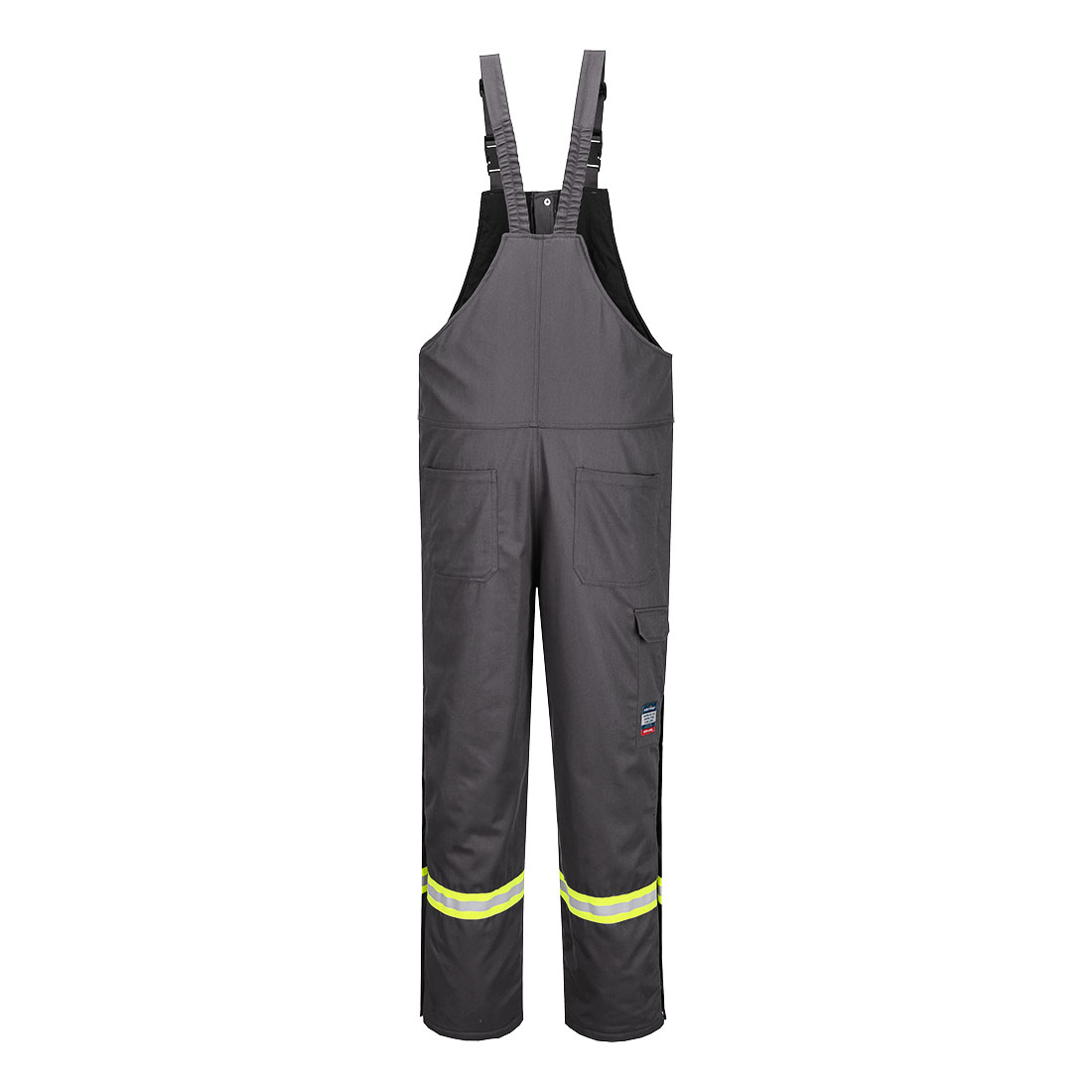 FR429 - Bizflame 88/12 Insulated FR Winter Bib Pants Gray Tall - Image 3