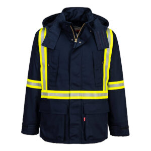 FR610 - Bizflame Work Insulated FR Parka Navy