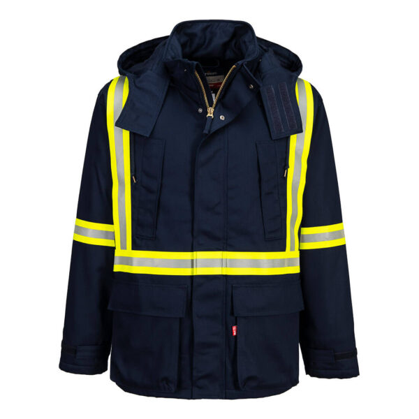 FR610 - Bizflame Work Insulated FR Parka Navy