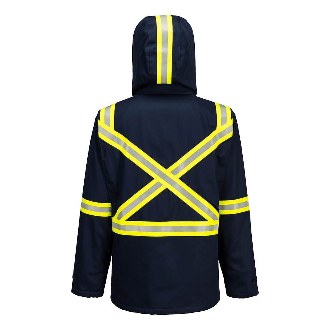 FR610 - Bizflame Work Insulated FR Parka Navy - Image 2
