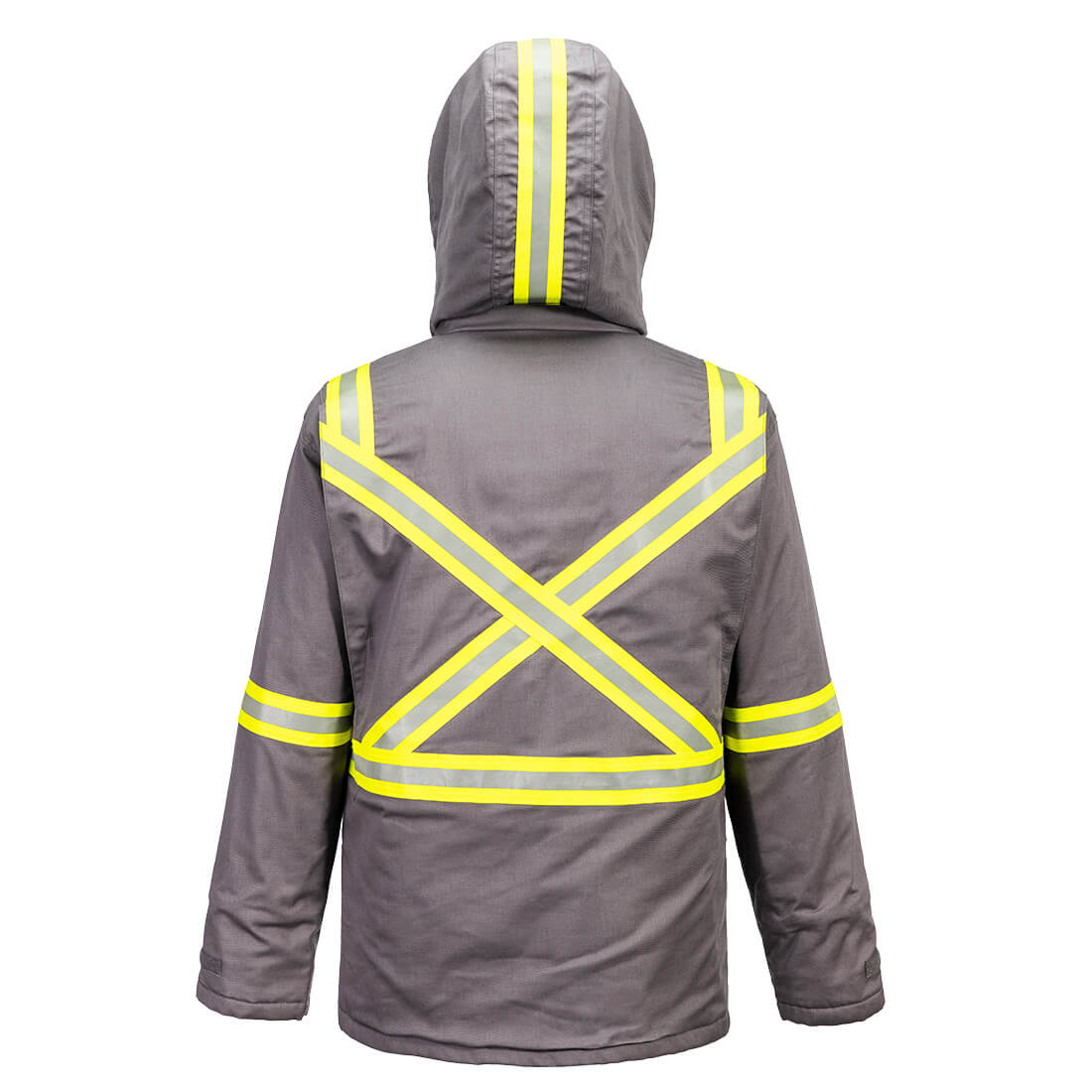 FR612 - Bizflame 88/12 X-Back Insulated FR Winter Parka Gray Tall - Image 3