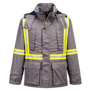 FR612 - Bizflame 88/12 X-Back Insulated FR Winter Parka Gray Tall