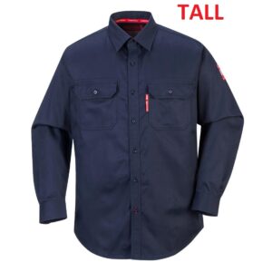 FR89 - Bizflame 88/12 FR Work Shirt Navy Tall
