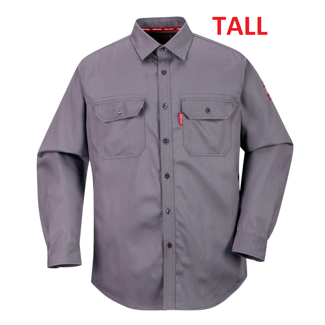 FR89 - Bizflame 88/12 FR Work Shirt Gray Tall