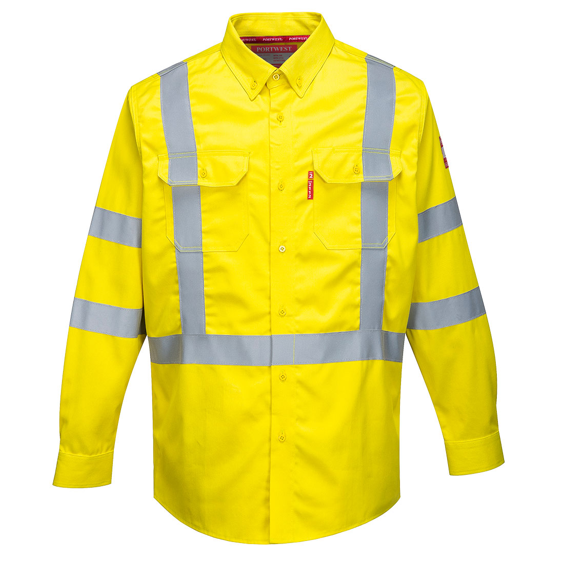 FR95 - Bizflame 88/12 Hi-Vis FR Shirt Yellow