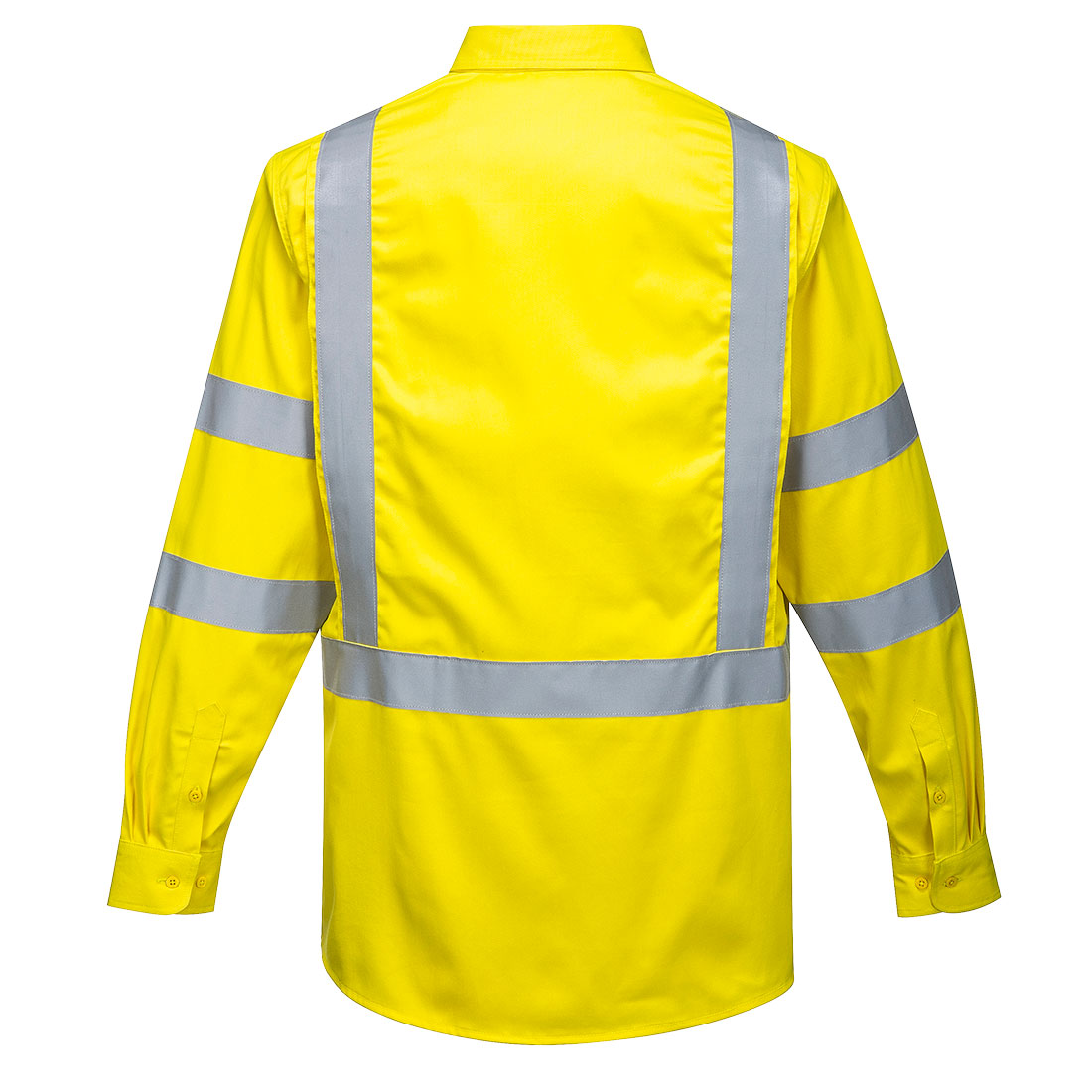 FR95 - Bizflame 88/12 Hi-Vis FR Shirt Yellow - Image 3