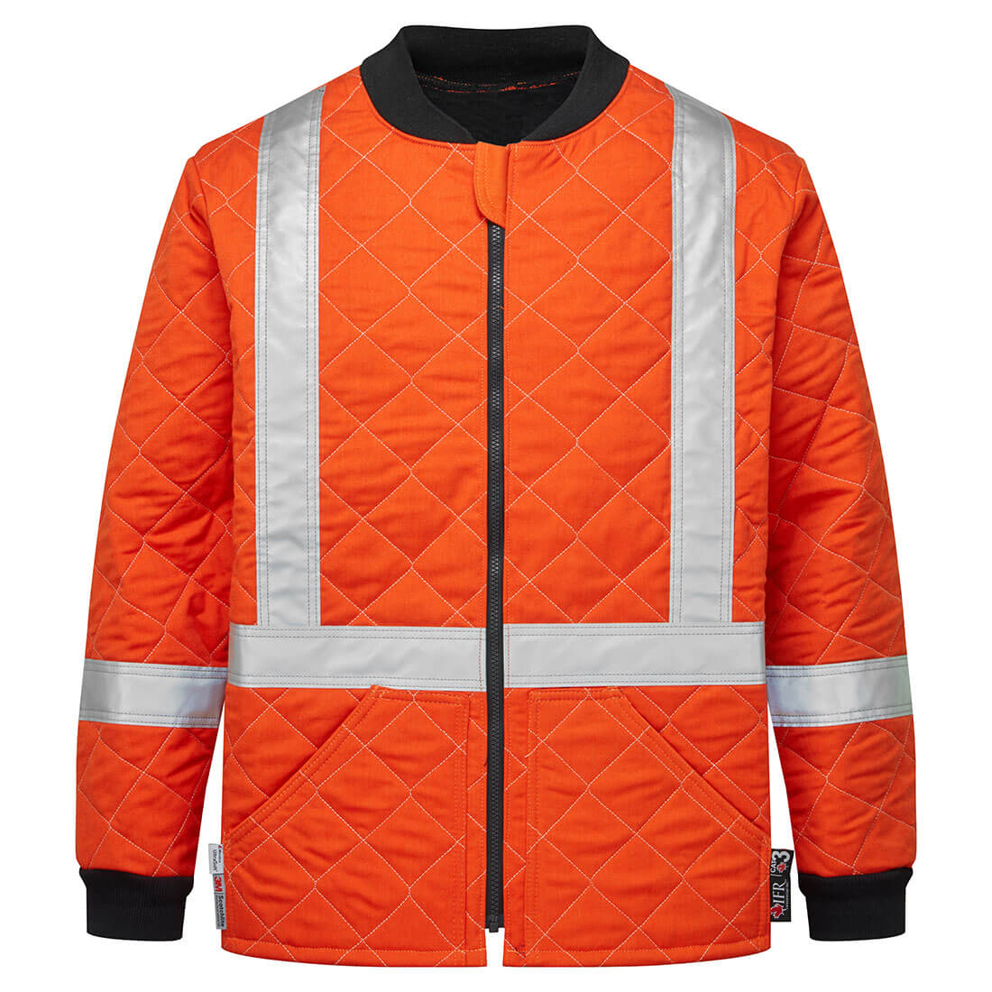 IUS417 - Ultrasoft Quilted Freezer Jacket Orange
