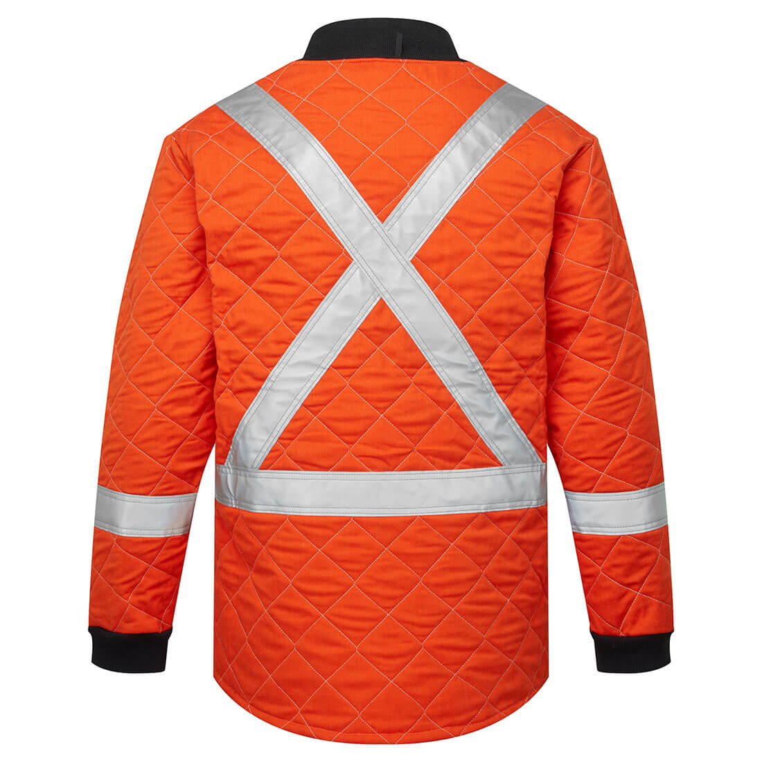 IUS417 - Ultrasoft Quilted Freezer Jacket Orange - Image 2