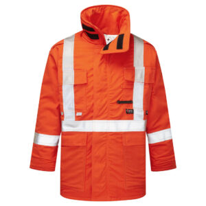 IUS515 - Ultrasoft 9oz Hi-Vis Insulated Parka Orange Tall