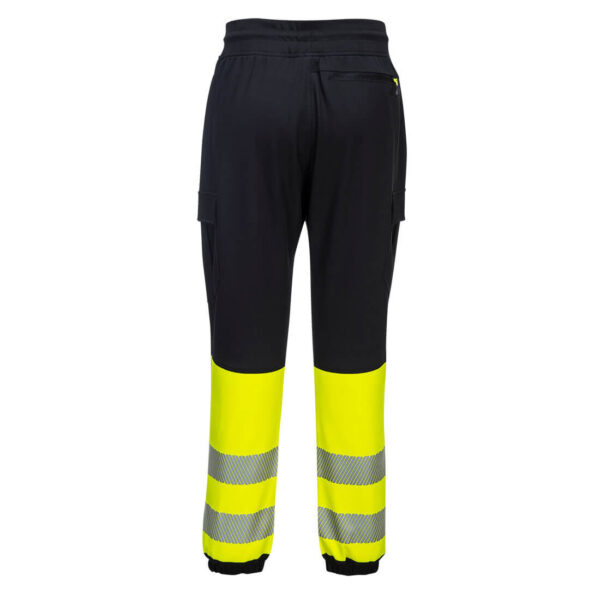 KX341 - PW3 Hi-Vis Flexi Pants Black/Yellow - Image 3