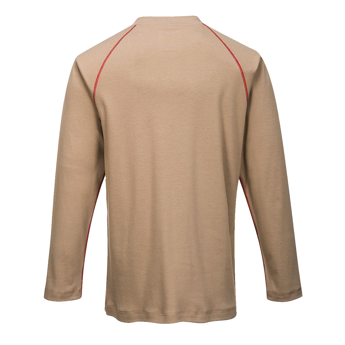 FR02 - Bizflame Knit FR Henley Khaki - Image 3