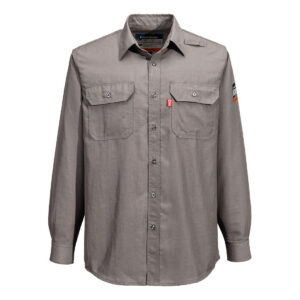 FR705 - Portflame+ Vented FR Work Shirt Gray