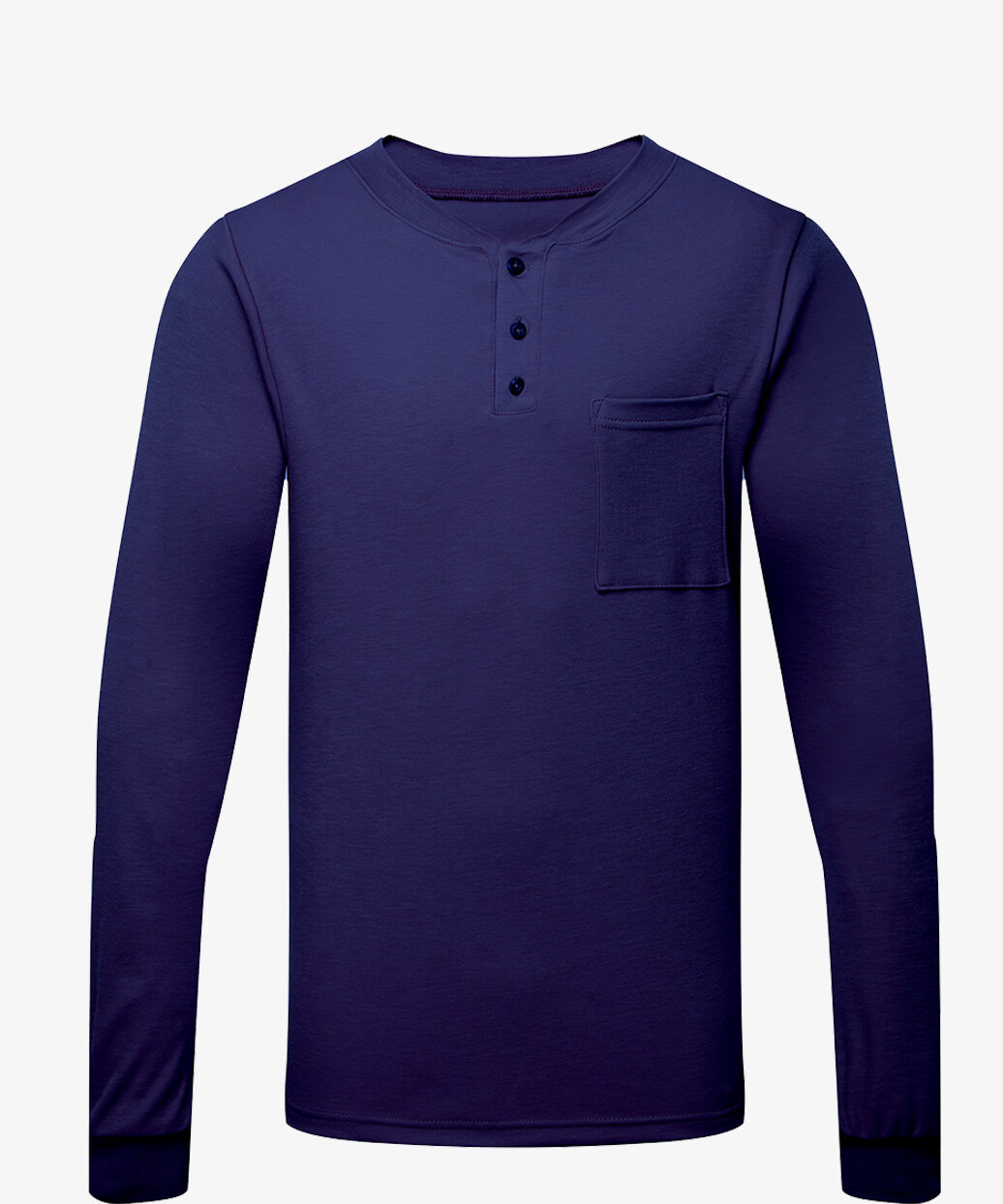 IFP660 - Frontline 6.9oz Henley Long Sleeve T-Shirt Navy Tall