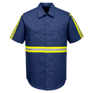 Portwest F124 - Iona Xtra Enhanced Shirt S/S Navy
