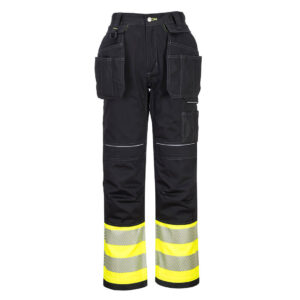 Portwest PW307 - PW3 Hi-Vis Holster Pocket Class 1 Pants Yellow/Black