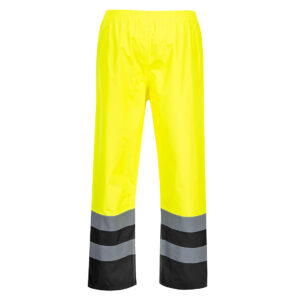 Portwest S486 - Hi-Vis Contrast Rain Pants Yellow/Black