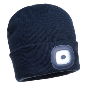 Portwest B029 - Beanie LED Head Lamp USB Rechargeable Navy