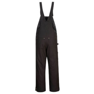 DC802 - DuraDuck Work Quilt Lined Bib Overall Black