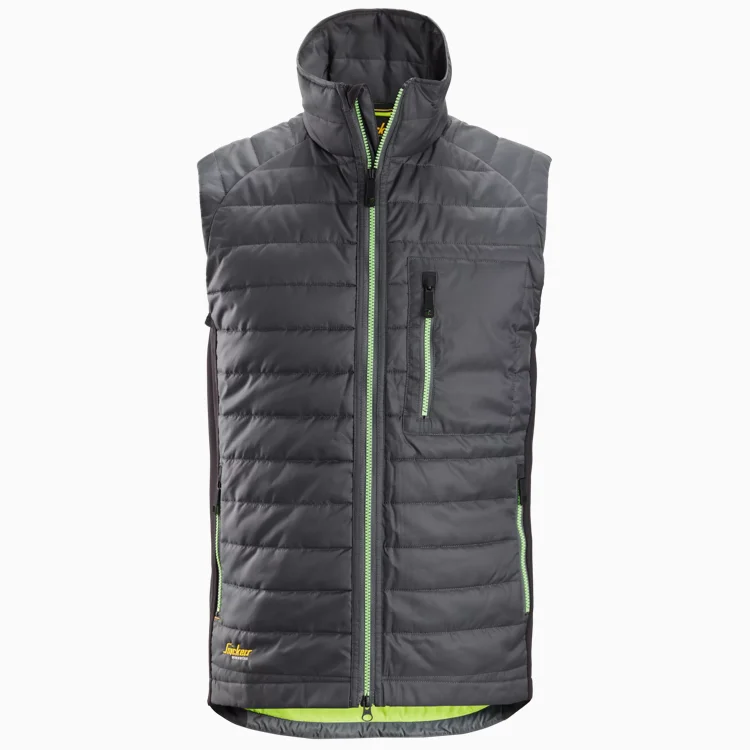 Snickers 4512 AllroundWork 37.5 Insulator Vest Steel Grey Black Snickers 4512 AllroundWork 37.5 Insulator Vest Steel Grey Black