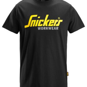 Snickers® 2586-0400 Classic Logo T-Shirt – Black
