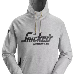 Snickers® 2894-2800 Logo Hoodie – Grey melange