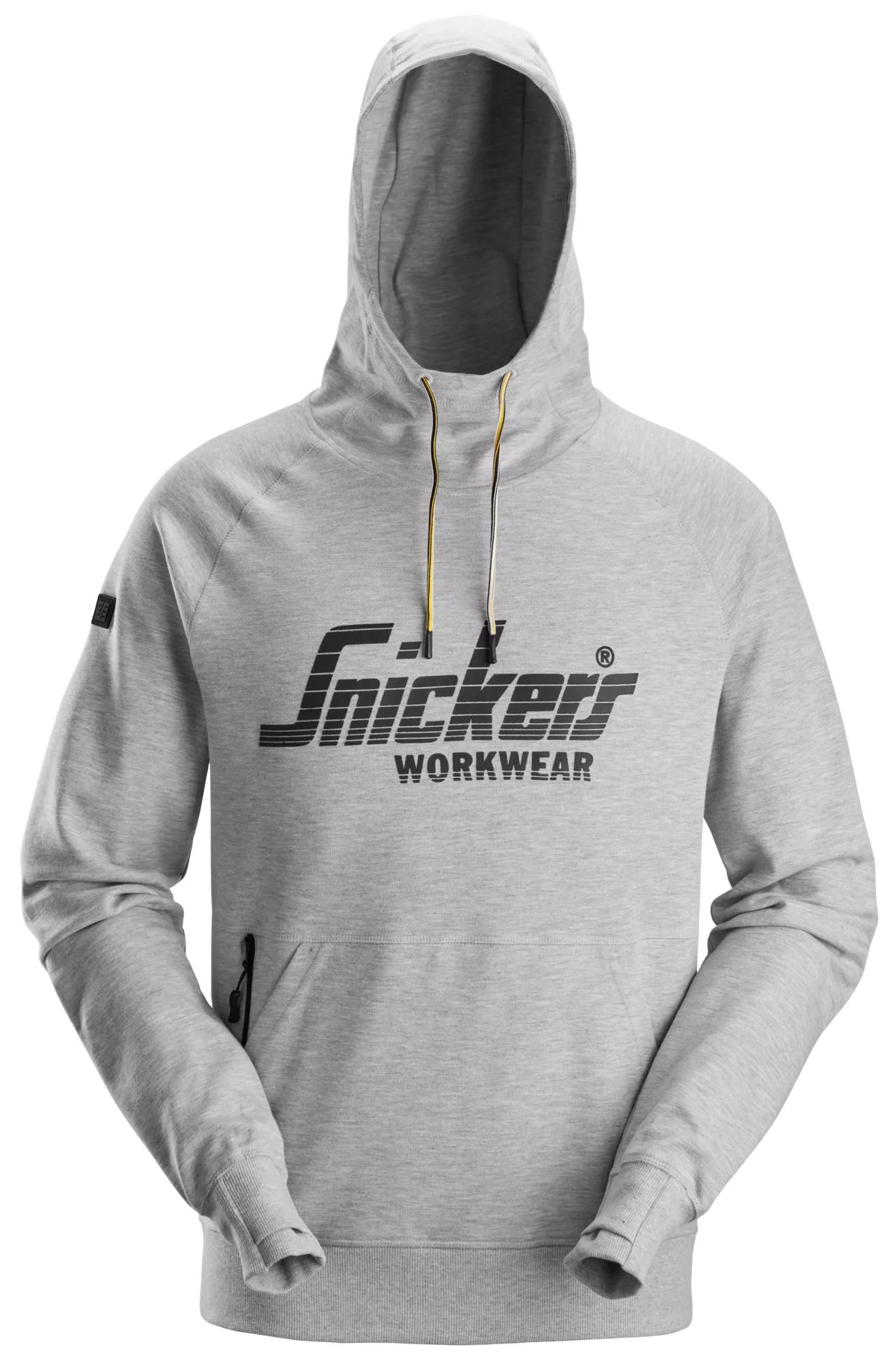 Snickers® 2894-2800 Logo Hoodie – Grey melange