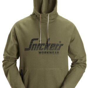 Snickers® 2894-3100 Logo Hoodie – Khaki green