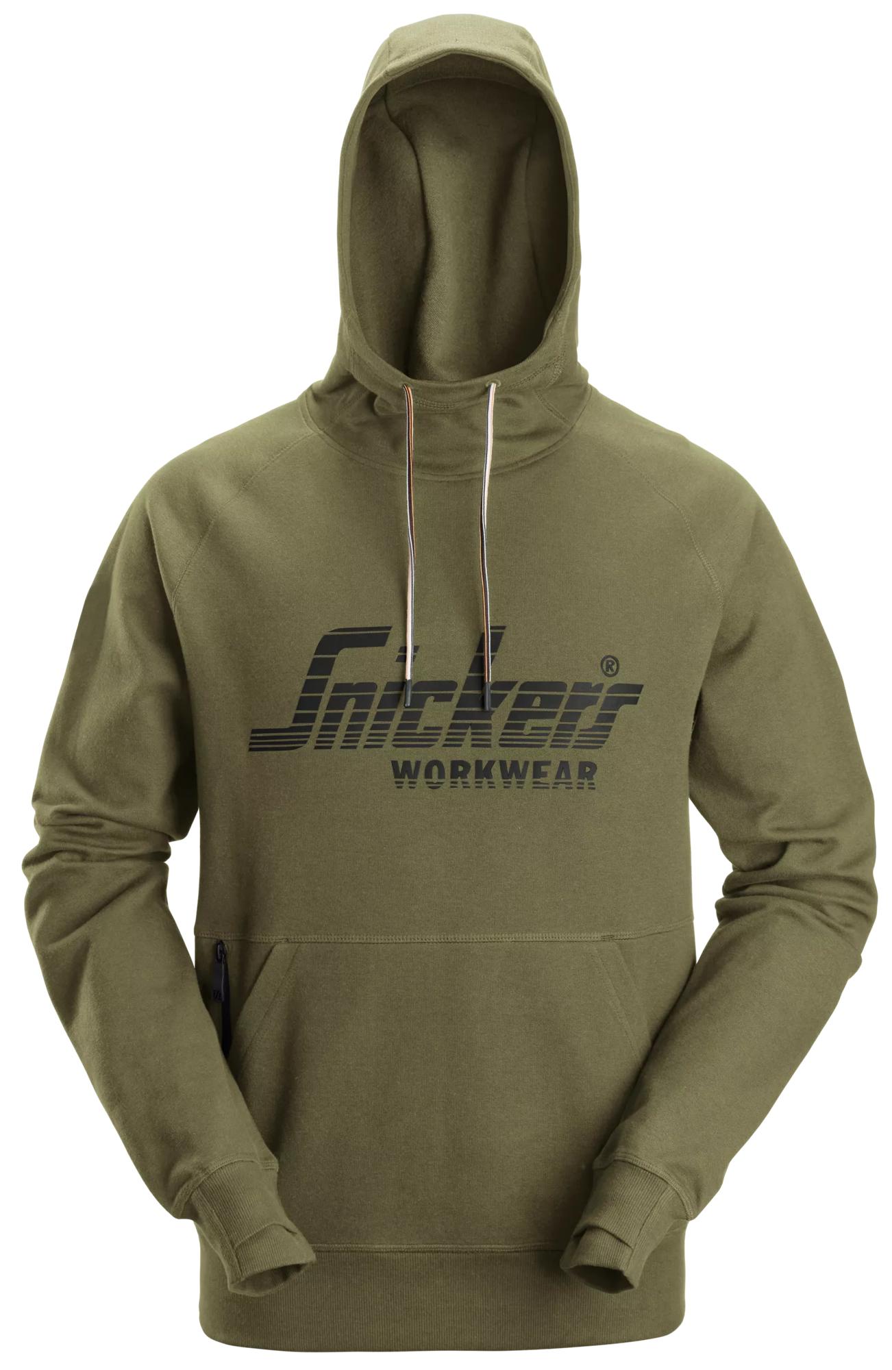 Snickers® 2894-3100 Logo Hoodie – Khaki green
