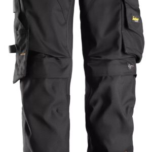 Snickers® 6247-0404 Women's Stretch Pants Holster Pockets – Black/Black