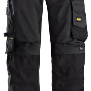 Snickers® 6251-0404 Stretch Relaxed fit Work Pants Holster Pockets – Black/Black