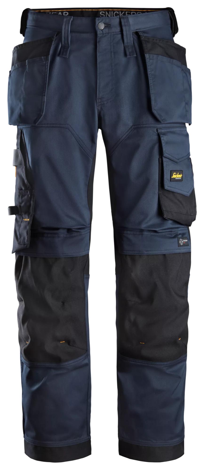 Snickers® 6251-9504 Stretch Relaxed fit Work Pants Holster Pockets – Navy/Black