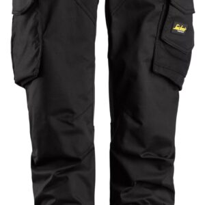 Snickers® 6703-0404 Women’s Stretch Pants without Knee Pockets – Black/Black