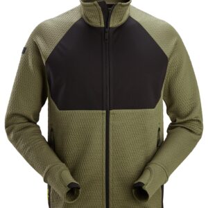 Snickers® 8404-3104 FlexiWork Midlayer Jacket – Khaki Green/Black