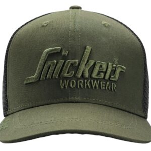 Snickers® 9001-3104 Trucker Cap – Khaki green/Black