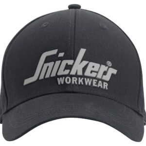 Snickers® 9041-0404 Logo Cap – Black/Black